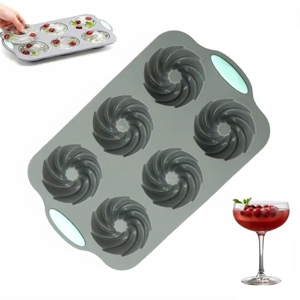 Reusable Baking Tray 6 Hole Muffin Cake Mould New Silicone Donut Mold  Ice Cube Making