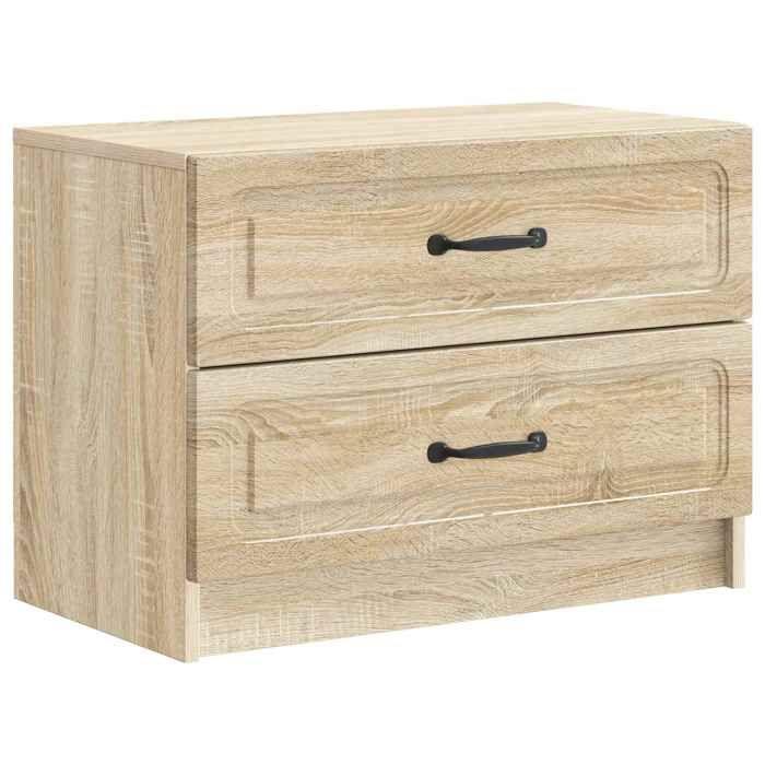 Maison Exclusive - Cabinet de chevet Chêne Sonoma 62 x 34,5 x 44,5 cm