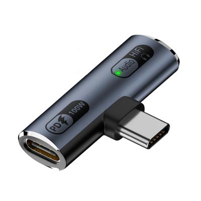 Адаптер 2 в 1 Type-C на наушники Адаптер USB C на наушники Type-C для зарядки Универсальный для телефона, планшета
