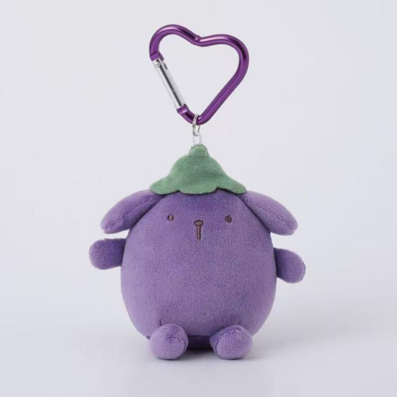 Vibrant Summer Pompompurin Plushie Keychain Sanrio Fluffy Bag Pendant Kawaii Chonky Purin Doggy Stuffed Doll Toy Mint Chocolate
