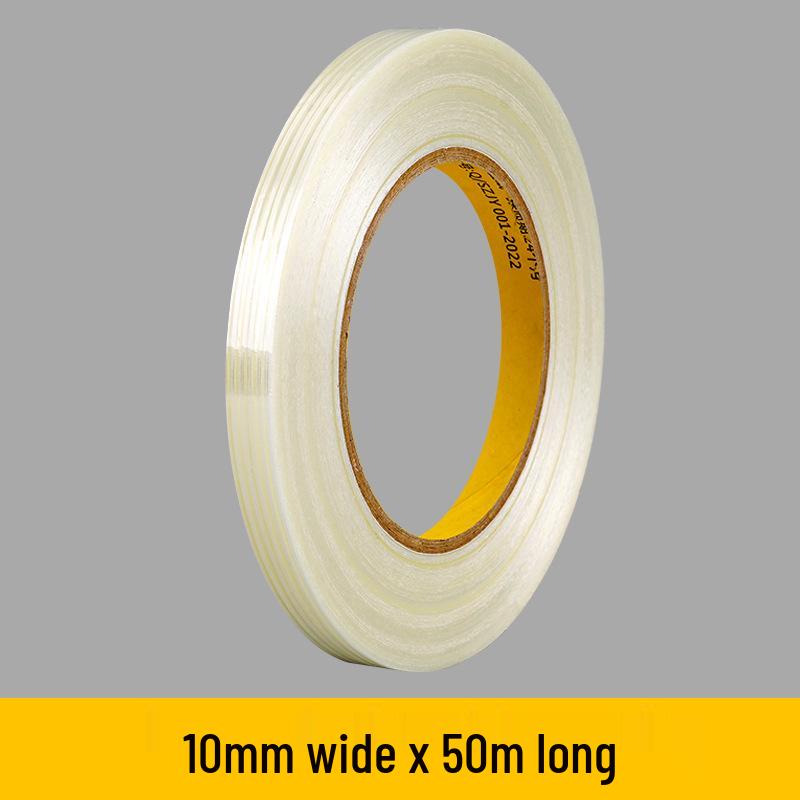 Benyida Anti-Typhoon Transparent Fiber Tape - Strong Adhesive, No Residue, Ideal for Bundling & Fixing Batteries