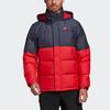 adidas Пуховик с цветными блоками и капюшоном Мужская верхняя одежда красный GF0108