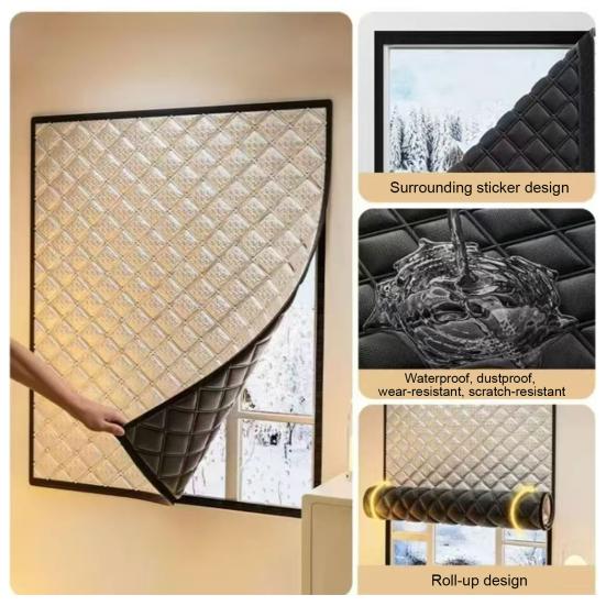 Yousheng Winter Window Insulation Cover Thermal And Sound Insulation Window Cover Heavy Duty Windows Blanket Windows Insulation Kit for Bedroom Attic