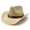 Outdoor Travel Hat European And American Men'S And Women'S Fashion Jazz Hat Western Cowboy Straw Hat