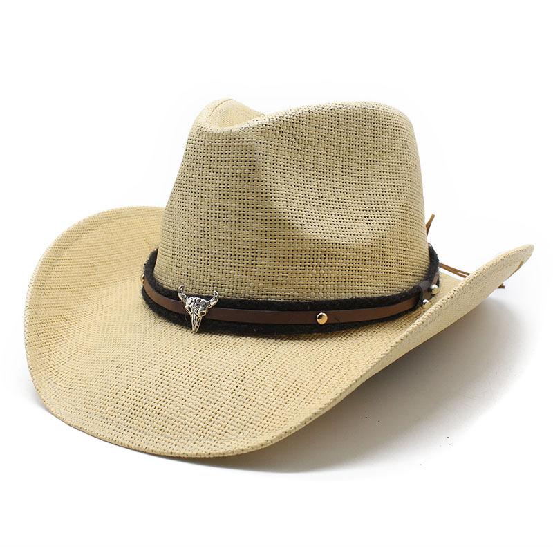 Outdoor Travel Hat European And American Men'S And Women'S Fashion Jazz Hat Western Cowboy Straw Hat