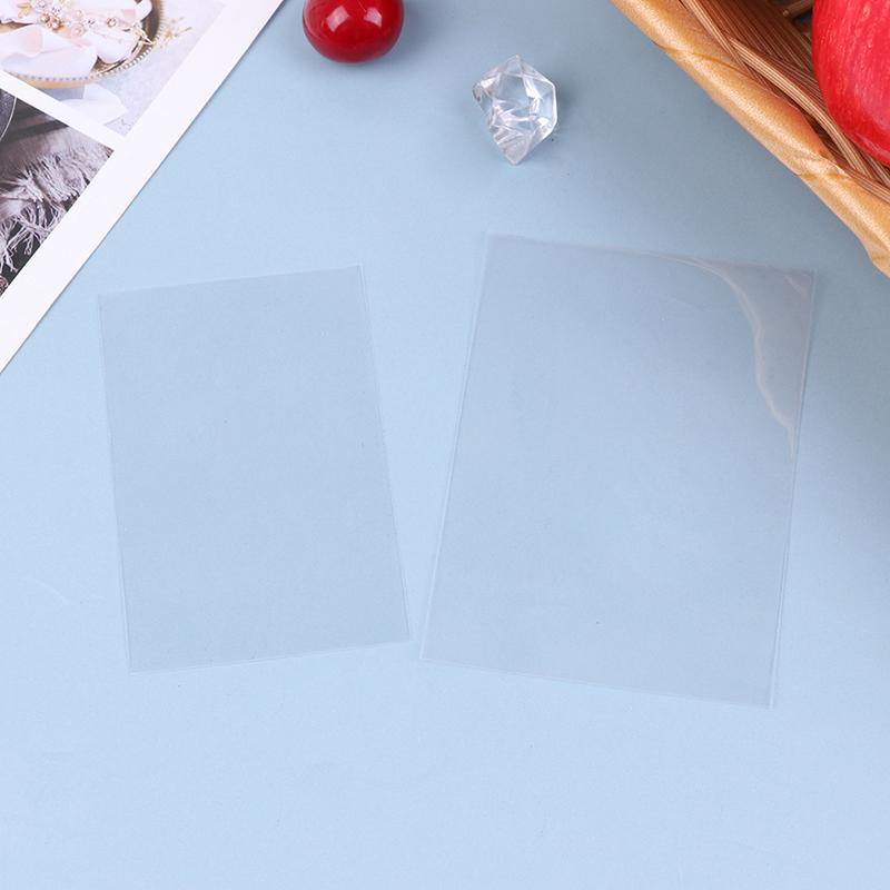 50Pcs Korea Card Sleeves Photocard Holographic Protector Film Album Binder Pocket Page Protector