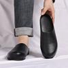 Summer Fashionable Half-Slip-On Mule Shoes Men's Shoes Large Size Flat-Soled Toe-Covered Slip-On Shoes Lightweight Casual Shoes Comfortable Shoes