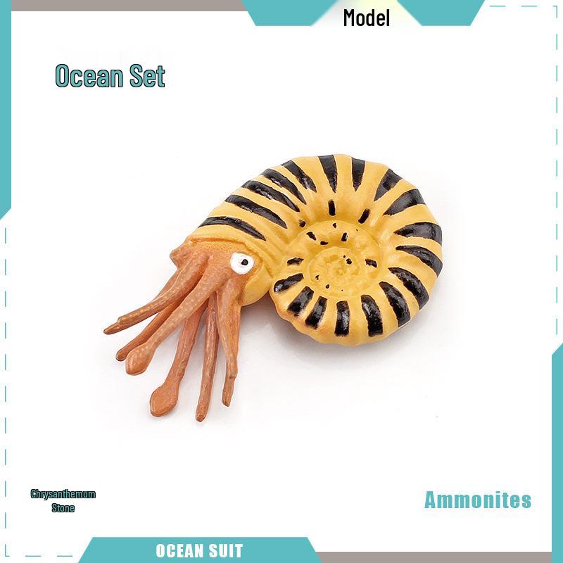 Children's Marine Animal Model Set: Mini Whale, Shark, Dolphin, Turtle, Sea Lion