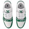 LOUIS VUITTON Trainer Cow Leather Low top Skateboard Shoes Men's Green 1AHTCP