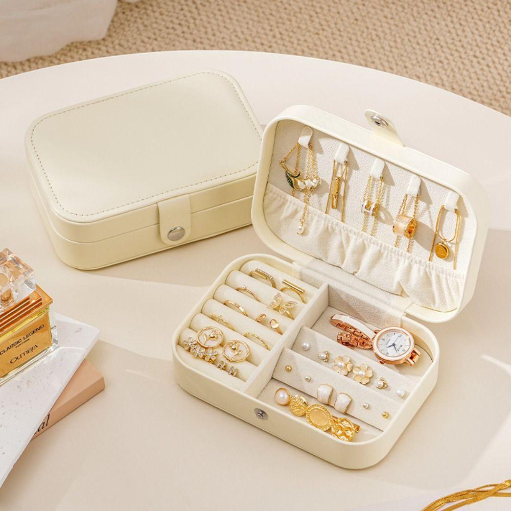 Large Capacity Jewelry Box Waterproof Jewelry Organizer Simple Jewelry Display Case Girls
