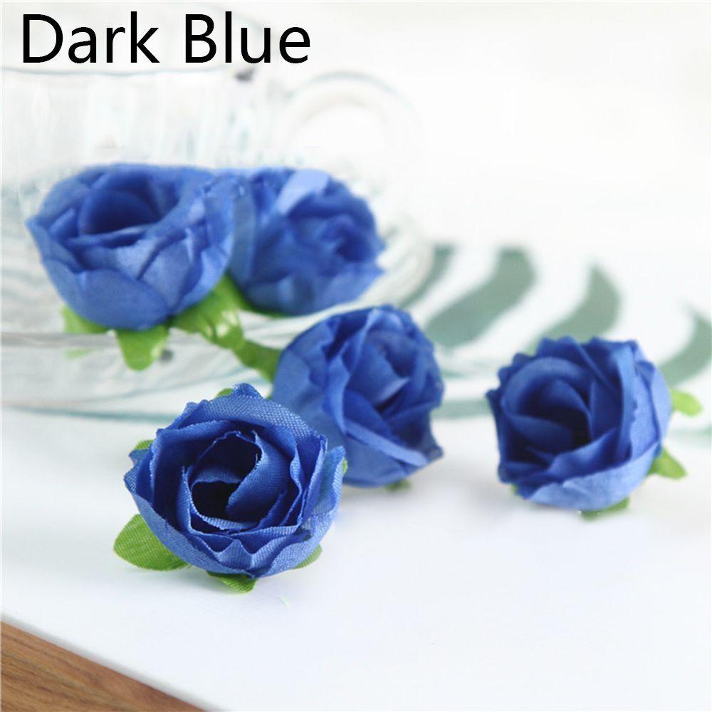 20/50pcs DIY Craft Beautiful Floral Wedding Decoration Artificial Rose Flower Heads Fake Bouquet