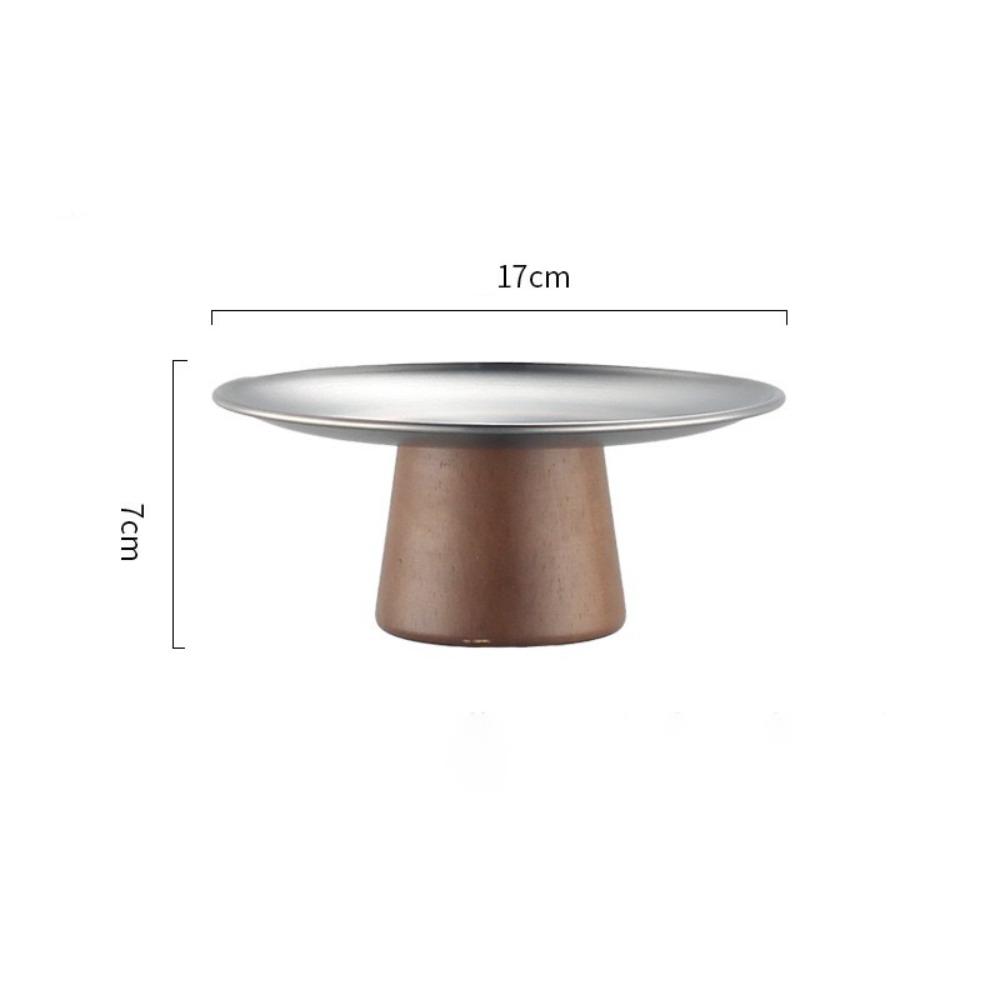 Устойчивый поднос для торта Нержавеющая сталь Десертная тарелка Новый контейнер для закусок Украшение для дома