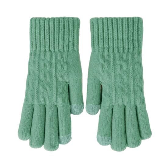 Thick Warm Knitted Gloves Windproof Touch Screen Winter Gloves for Riding Skiing Men Women Keep Warm Mittens