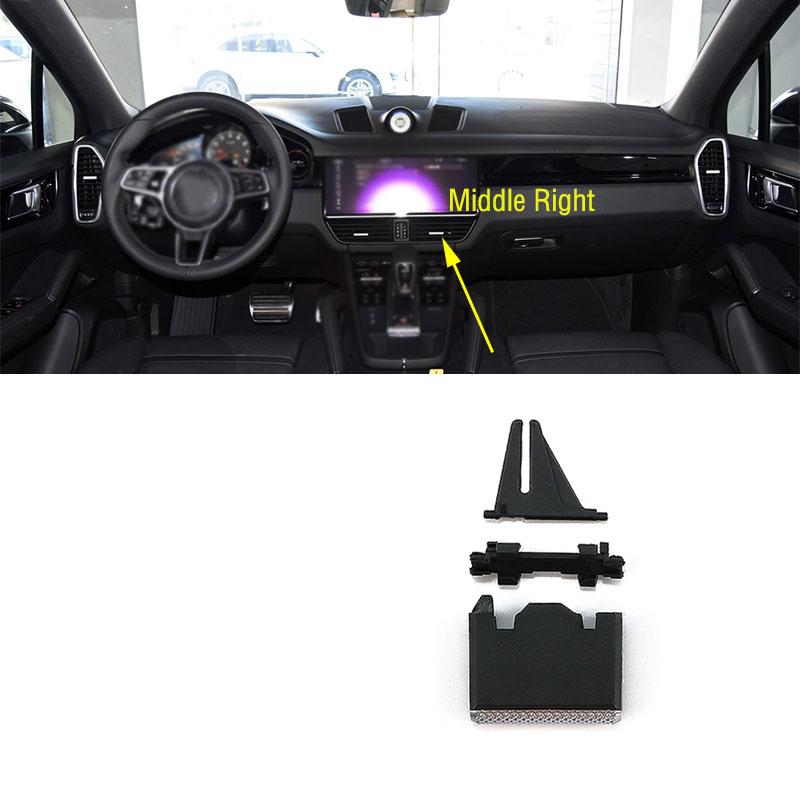 Для Porsche Cayenne 2018-передняя приборная панель автомобиля, задняя розетка для кондиционера, зажим для вентиляционных отверстий кондиционера A/C