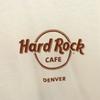 Неиспользованная ФУТБОЛКА С КОРОТКИМ РУКАВОМ HARD ROCK CAFE DENVER Принт на спине S белая Мужская Б/у