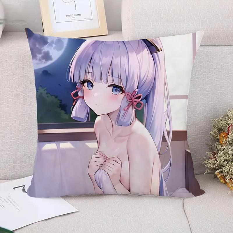 Декоративные подушки Genshin Impact для дивана, наволочки, роскошные наволочки, украшение для автомобиля, осенний декор, наволочки