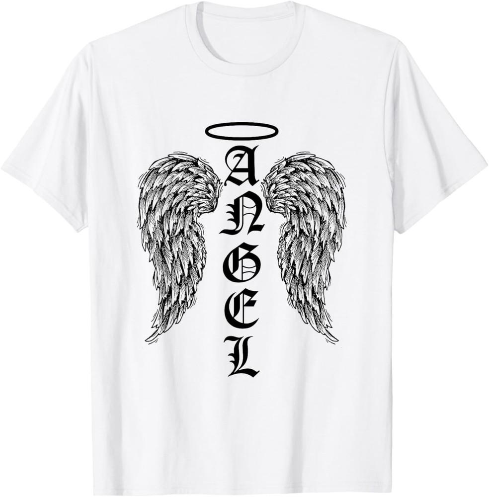 Angel Wings Halo Feathers God Awesome Funny Gift T-Shirt