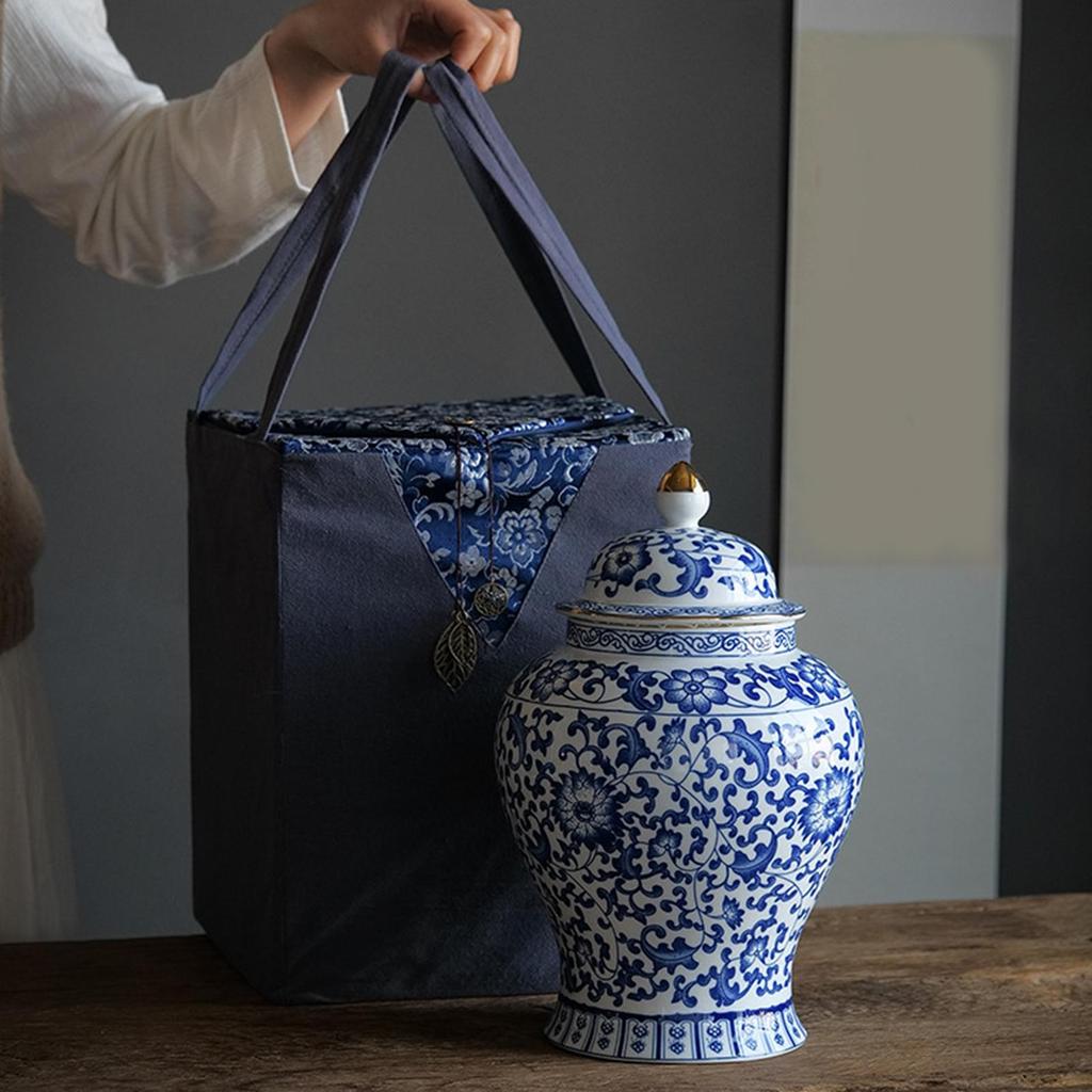 Керамическая банка для имбиря, универсальная ваза, фарфоровая банка для хранения, банка-храм