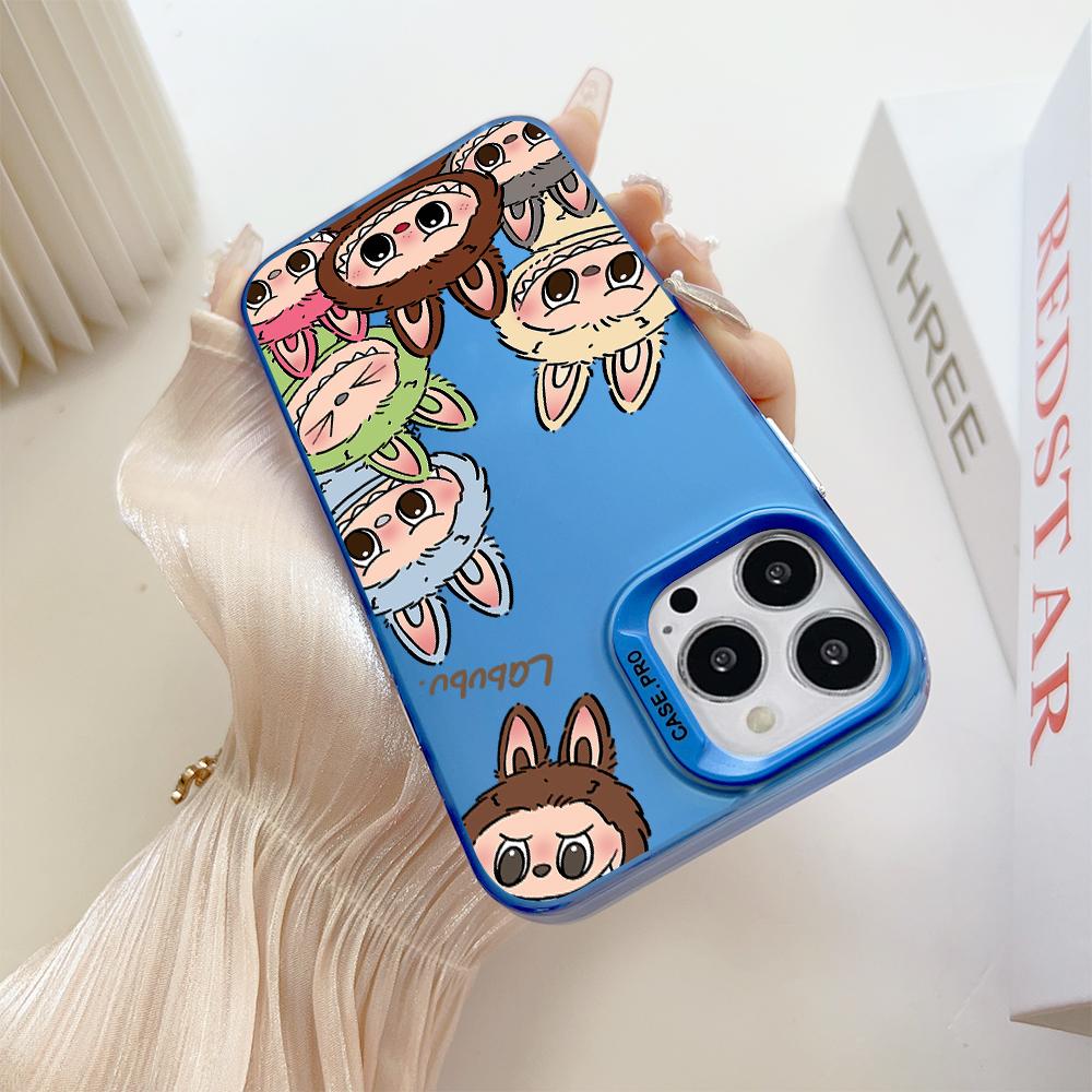 Раскрашенный узор, разноцветный, серебристый, двусторонний твердый корпус, противоударный противоударный чехол для телефона для Huawei Honor Infinix Tecno iPhone