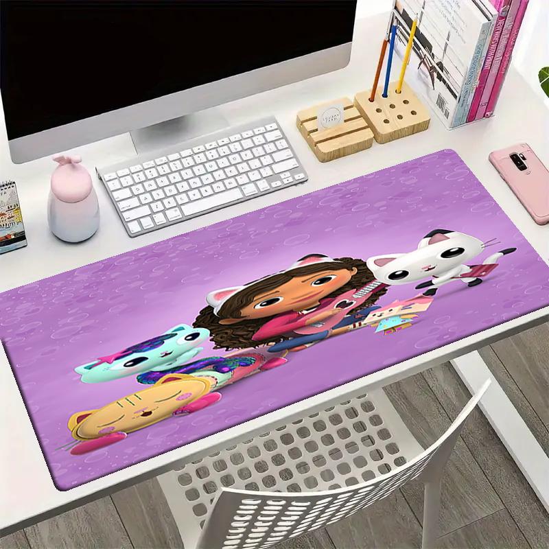 Gabby's Dollhouse Theme Mouse Pad, Non Slip Rubber Base, Multifunctional Office & Home Decor, Perfect for Workspace Personalization.