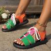 Сандалии на платформе Летняя обувь для женщин Роскошные дизайнерские сандалии Римские женские туфли на платформе на шнуровке для отдыха на открытом воздухе Сандалии Женская обувь