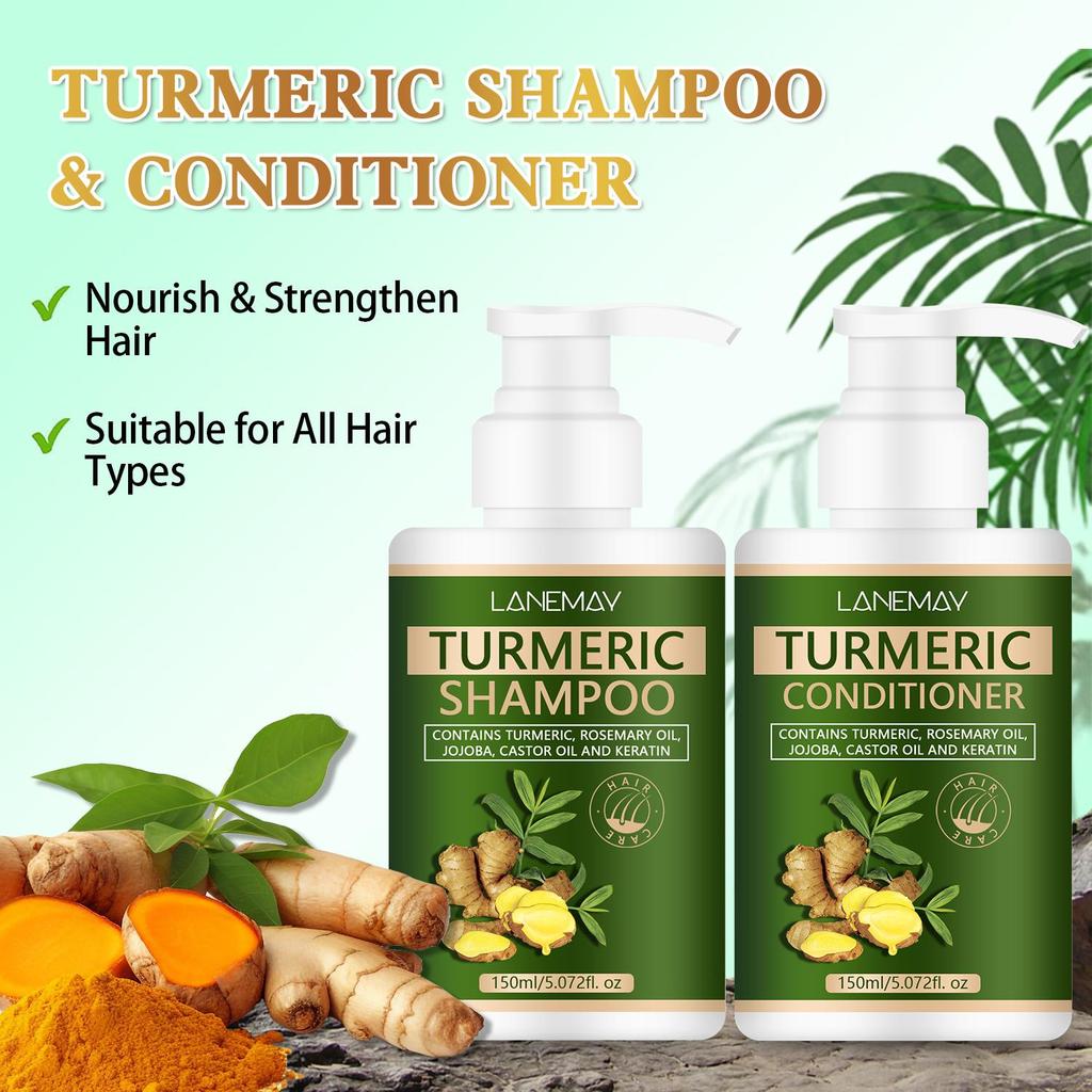 Ginger Extract Thickening Shampoo and Conditioner for Hair - Cleansing and Nourishing the Hair and Scalp, Strengthen Hair Roots