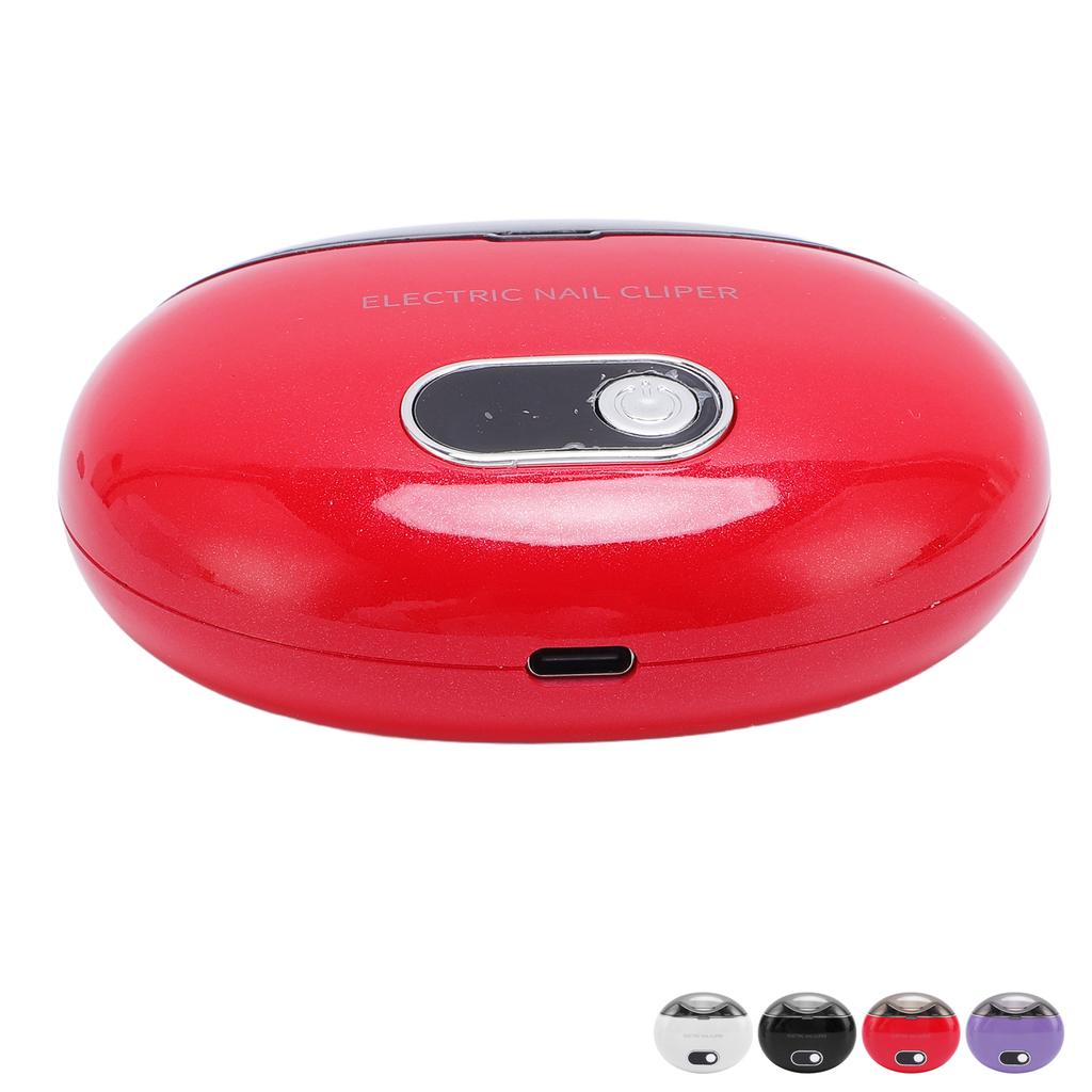 Автоматическая электрическая машинка для стрижки ногтей с 3 скоростями, низкий уровень шума, хранение обрезков ногтей, безопасный электрический триммер для ногтей для