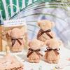 Подарки на Baby Shower Полотенце-мишка Мягкий коралловый флис Ручные полотенца с мешочками для Свадьбы Выпускного Дня Дня Святого Валентина Крещения Ребенка Принадлежности