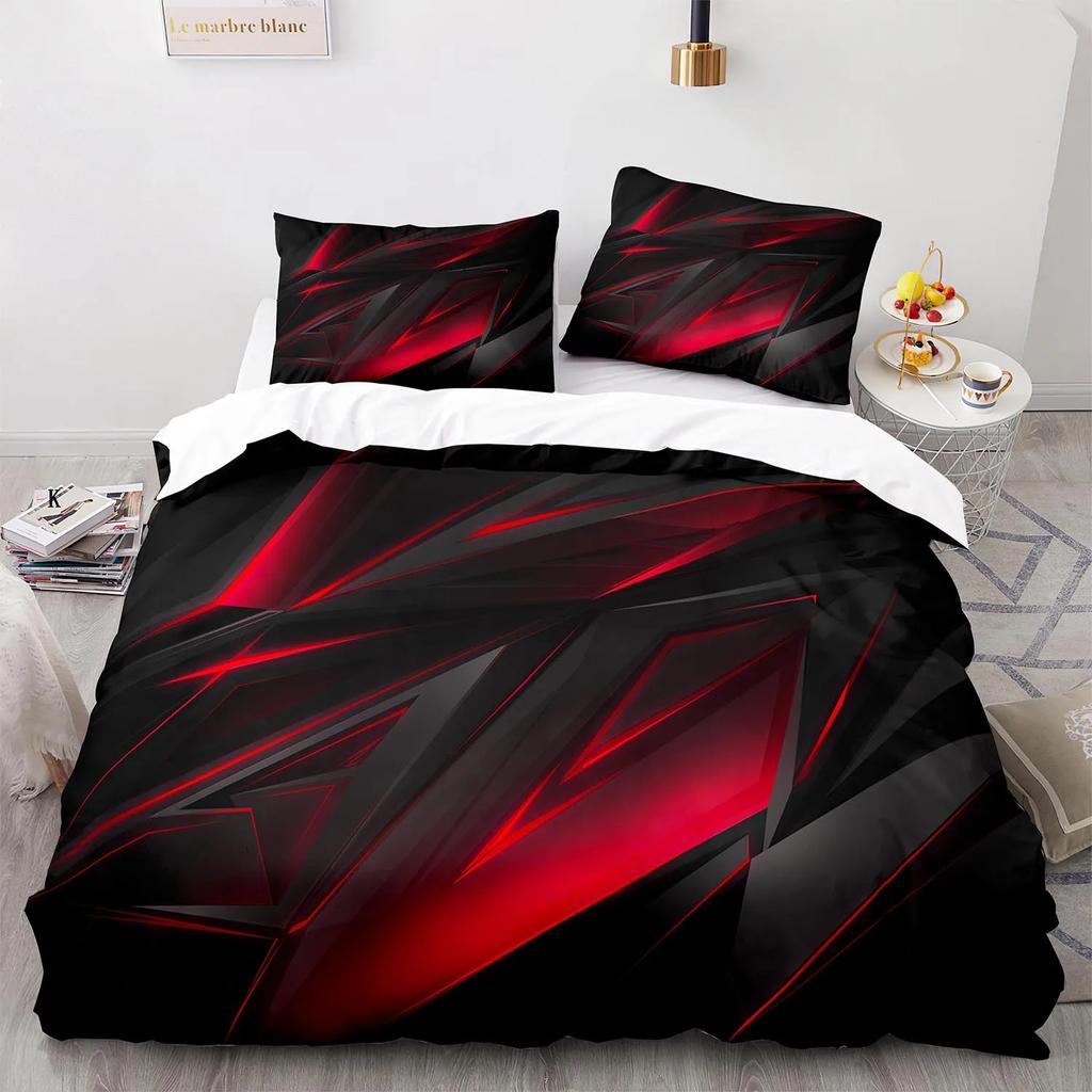 Geometry Line Duvet Cover Colorful Pattern for Children Teens Boys Adult Abstract Art Quilt Cover for Bedroom Decorations Queen