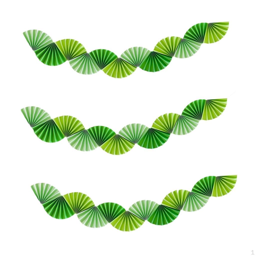 3 шт. Бумажные веера Гирлянда Фон Баннер Подвесное украшение для Карнавала Свадебного душа