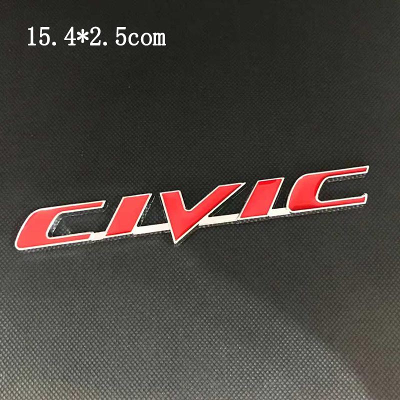 Honda Car Rear Trunk Metal Label Sticker For Honda Civic Accord City CR-V Jade Fit Odyssey Hybrid Car Accessories Clvlc Ivtec AY3