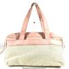 Logo Bag Hand Bag Shoulder Bag Hand Bag Leather/Canvas pink/Beige