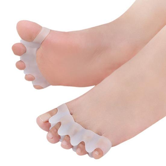 4 шт. Разделитель пальцев ног Разделитель пальцев ног Распорки пальцев ног Силиконовая поддержка пальцев ног