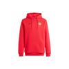 Adidas Manchester United Essentials Graphic Print Hoodie Men Sportswear Bright-Red IK8706