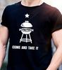 Come And Take It Grill BBQ 2nd Amendment Graphic Funny T Shirt Fathers Day Gift