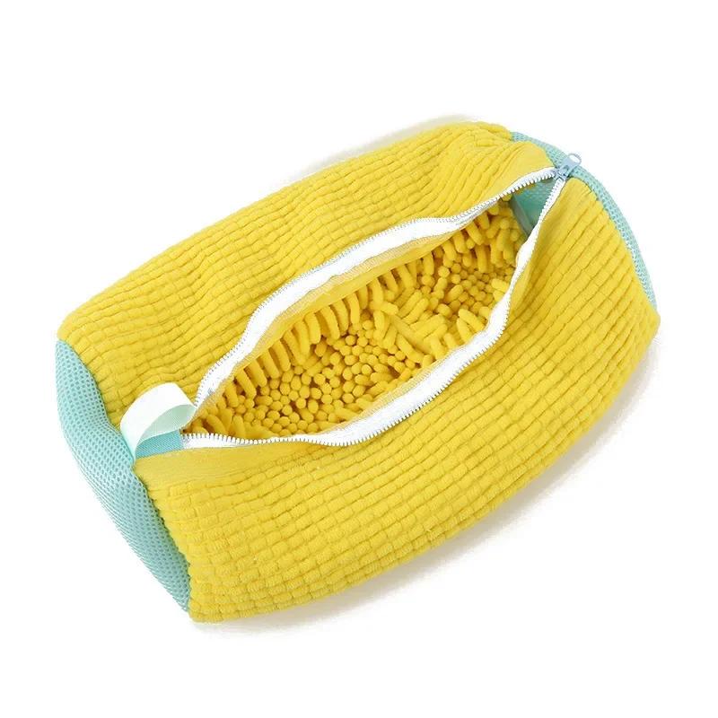 1/2pcs Washing Shoes Bag Cotton Laundry Fluffy Fibers Easily Remove Dirt Washing Bags Anti-Deformation Shoes Clothes Organizer