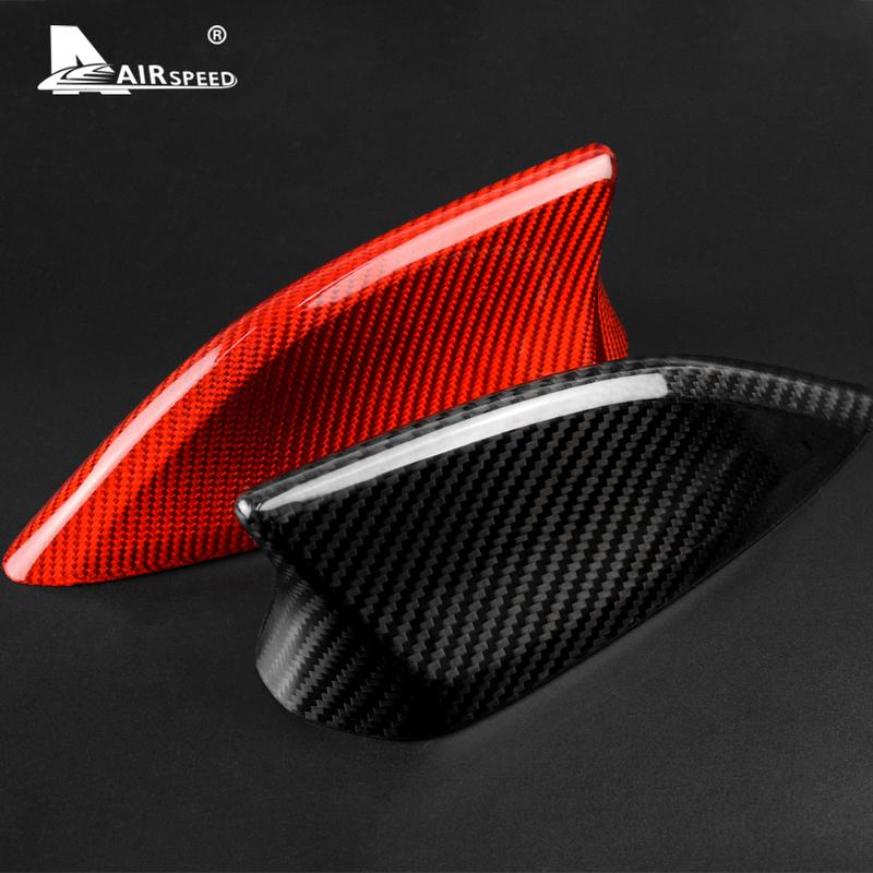 Real Hard Carbon Fiber for Mazda 3 Axela CX-3 CX-4 CX-5 CX-8 Exterior Car Shark Fin Antenna Cover Sticker Trim Accessories