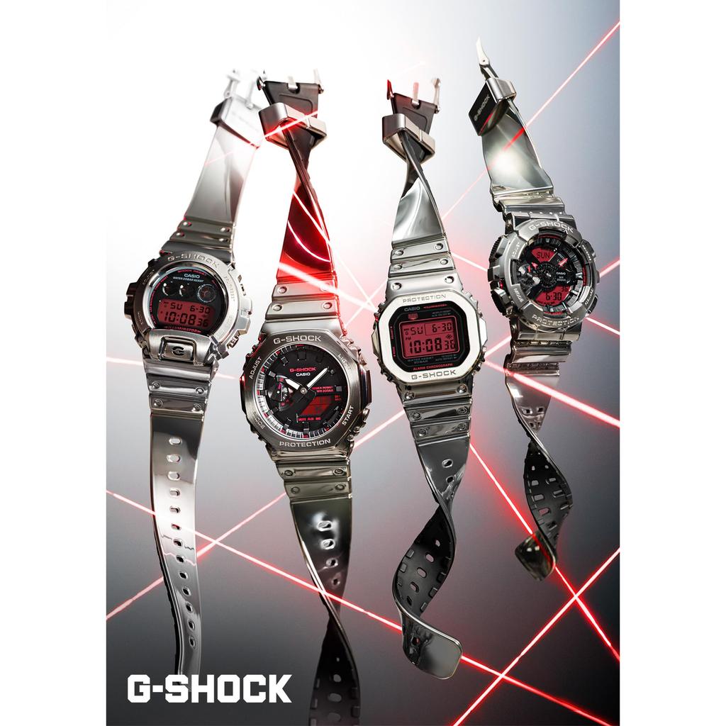 Casio Мужские серебряные часы G-Shock GM-6900YRA-8JF - Оригинальная модель из Японии, Прочные ударопрочные наручные часы