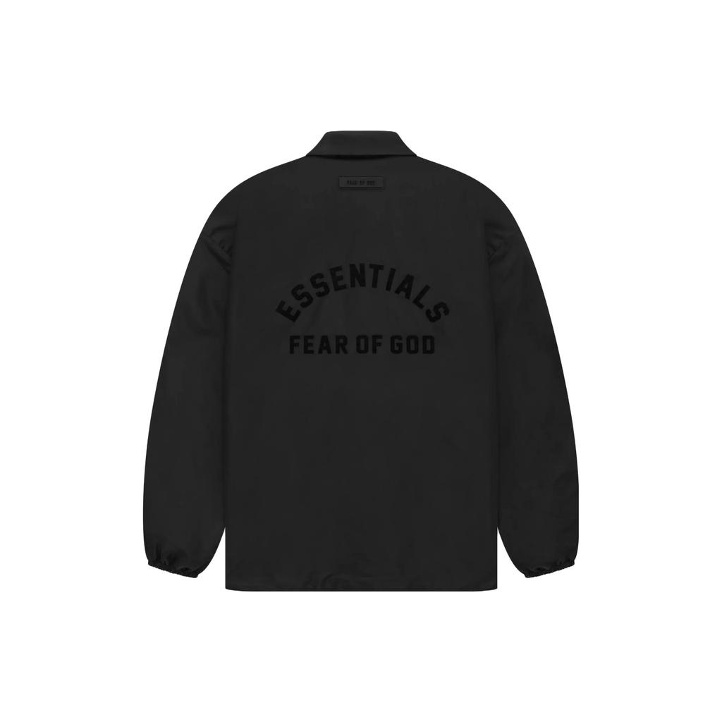 Fear of God Essentials Куртка тренера Черная Мужская Верхняя одежда 202SP232010F