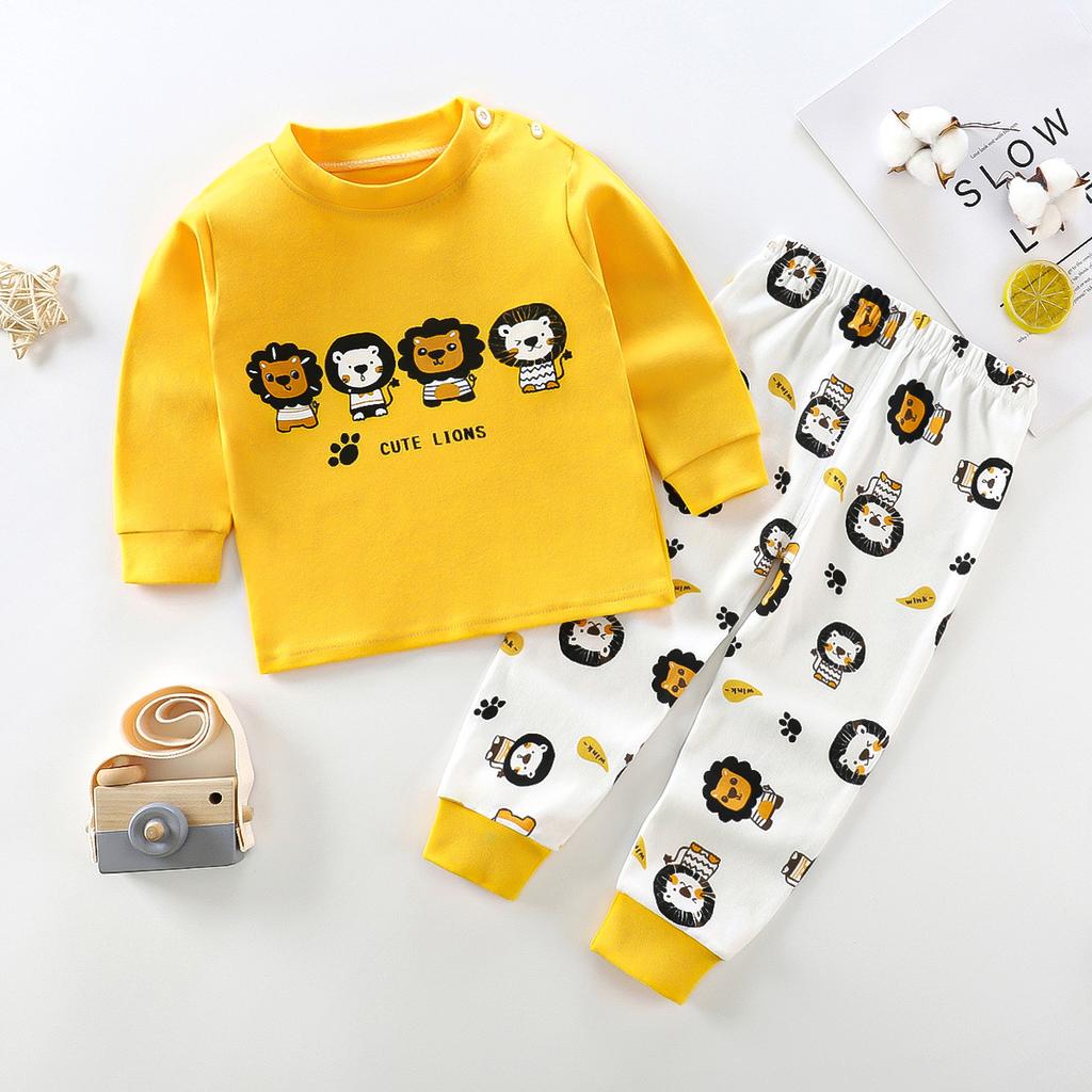 2024 Newest Boy Girls Children's Clothing Sets Sleepwear Long Sleeve Kids Pajama Girl Groups Kids Boutique Clothing
