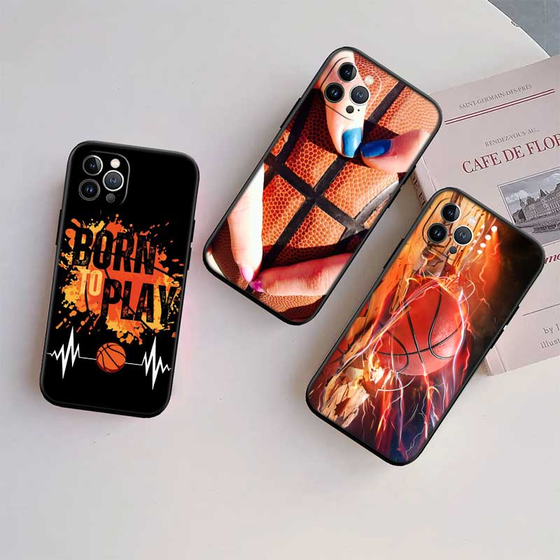 UP13 Basketball Art Shoot New High-End Shell Phone Case for iPhone 16 15 14 13 12 Pro Max Plus Mini