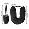Multi-Position Travel Pillow with U-Shape Support-Plush Cushion for Neck&Back Ideal for Planes Trains &Automobiles Can Be Filled