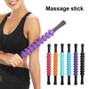 Gear Massage Roller Stick Deep Tissue Relaxation Fitness Muscle Sore Relief Physical Therapy Fascia Roller Massager Shaft Plastic Rolling Pin
