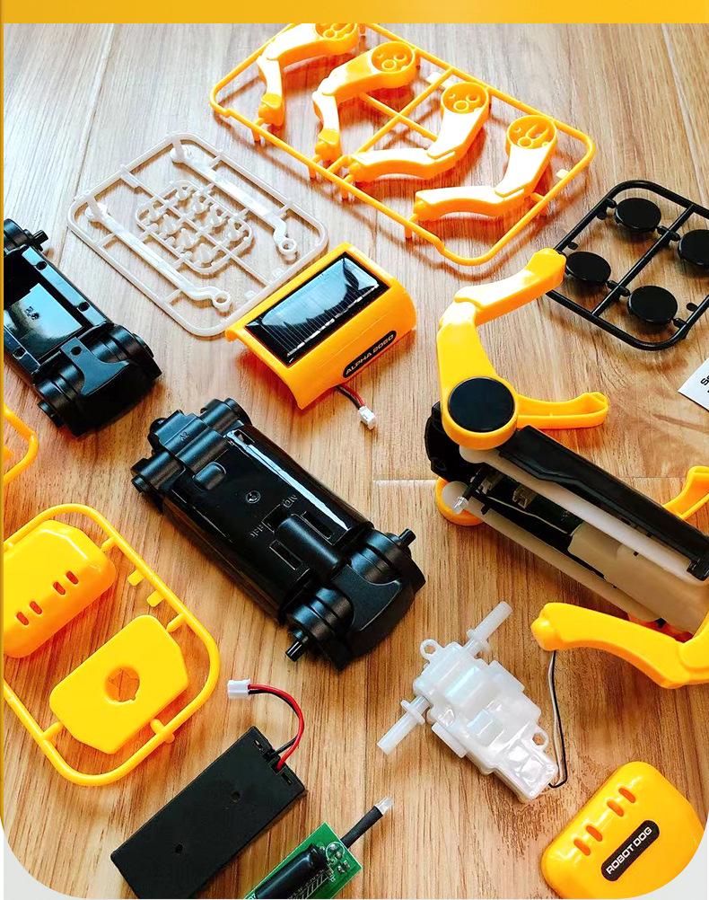 DIY Solar-Powered Robot Dog Kit for Kids - STEAM Educational Science Toy