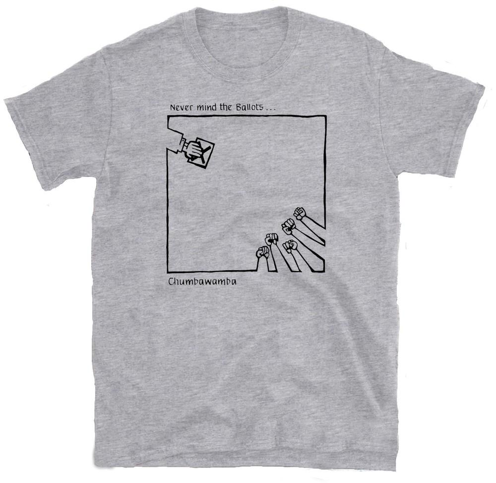 Chumbawamba Never Mind Ballots Tshirt 80s Anarcho Diy Punk Band Tee Crass