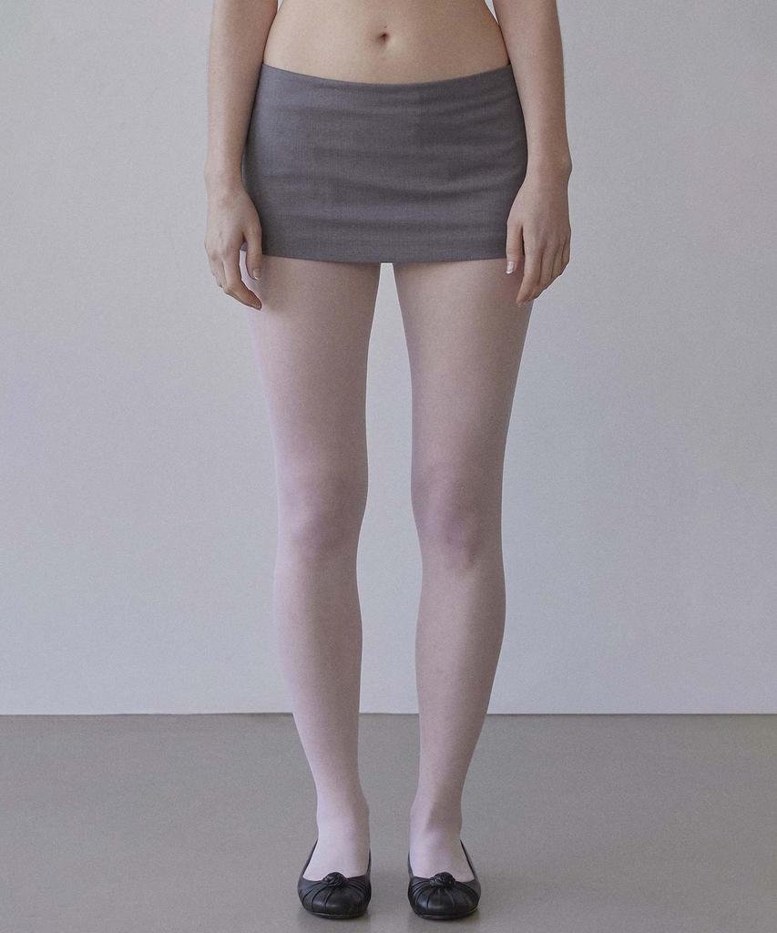 Sculpter Good Girl Micro Skirt Gray