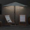 Garden Sun Umbrella Sand 294 x 150 x 223 cm Polyester and Steel