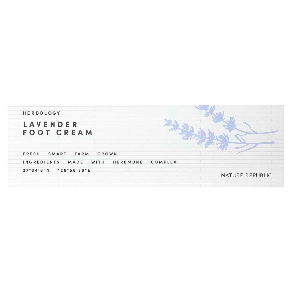 Nature Republic Herbology, Lavender Foot Cream, 2.36 Fl Oz (70 Ml)