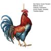 Cartoon Rooster Acrylic Pendant Cute Christmas Tree Hanging Ornament Adorable Xmas Decoration for Cock Lovers Funny Holiday Gift