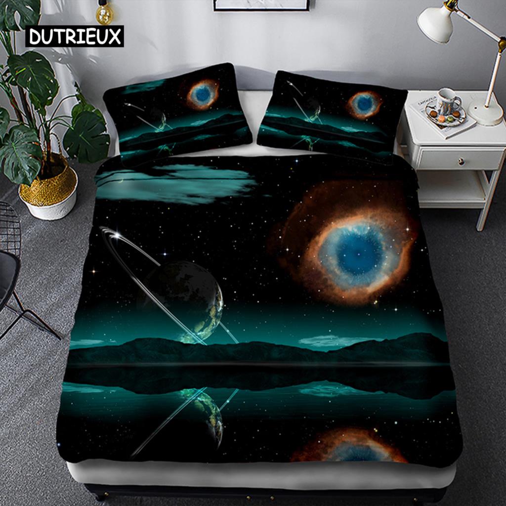 Комплект постельного белья Space star 3d Galaxy Single double Twin/Queen 2pcs/3pcs комплекты постельного белья Universe Outer Space Themed
